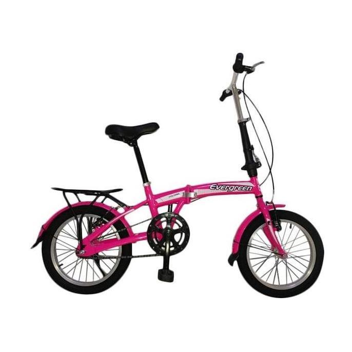 Terlaris Sepeda Lipat Evergreen 16 Inch - Pink
