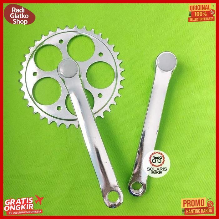 Kekinian Crank Gir Tengah Single Sepeda Mini Ctb Mtb 36T -165