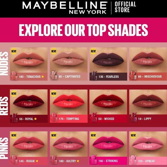 (NEW SHADE READY) ORIGINAL Maybelline Superstay Vinyl Ink - Maybelline Lip cream / Lipstick