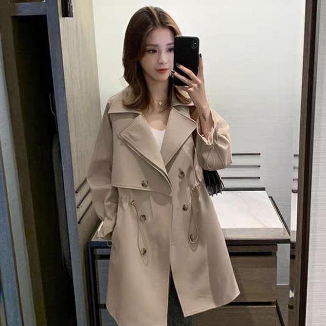 Jaket 8510 blazer outer Tebal Panjang Wanita Kancing