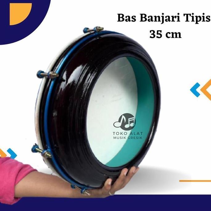 Rebana Hadroh Kualitas Super Satu Set Bas Banjari