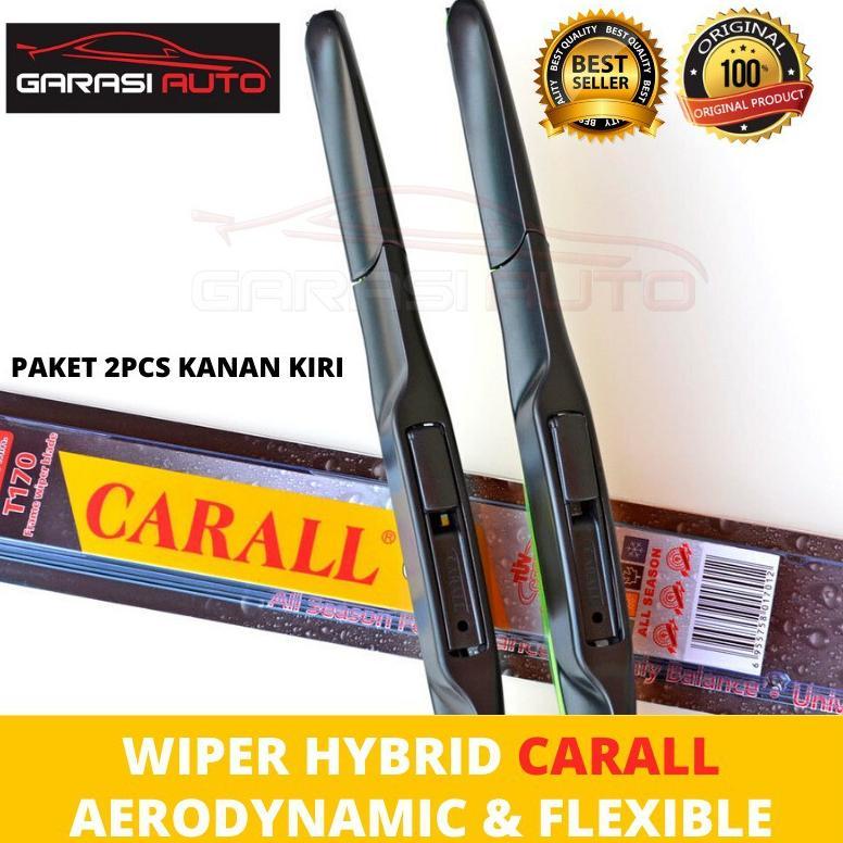 Wiper Karet Kaca Depan Mobil Honda Jazz RS 2008/2014 Original Carall Premium Hybrid Frameless RWB