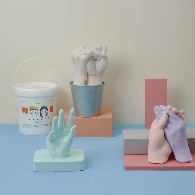DIY Hand Casting Kit by The Noob Artist | Cetak Tangan Couple & Bayi