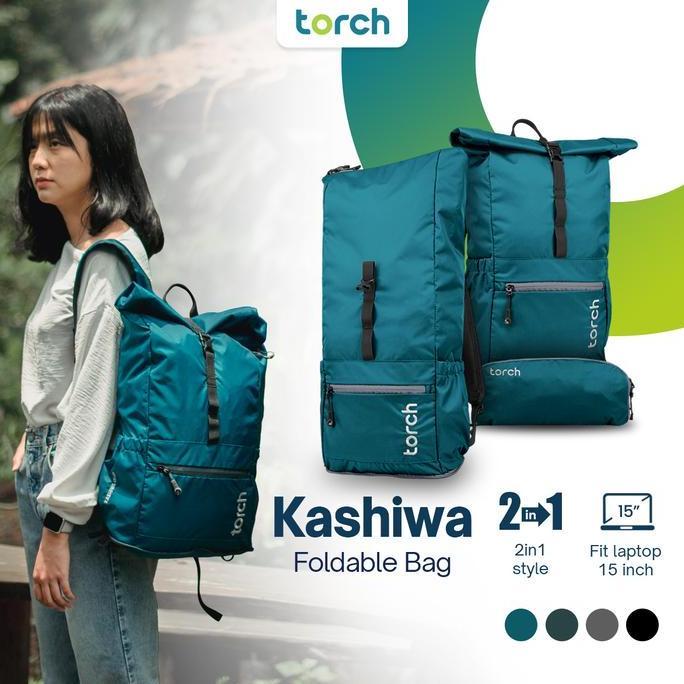 Bag- Torch Tas Ransel Punggung Lipat Wanita Pria Foldable Backpack Kashiwa