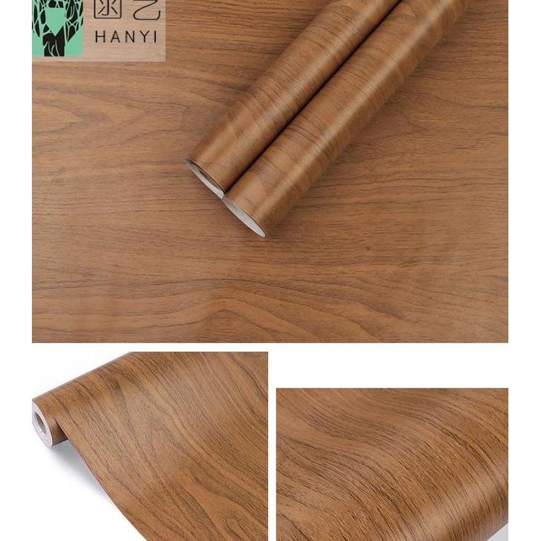 Wutwut- Wallpaper Dinding Ruang Tamu Motif Triplek Kayu