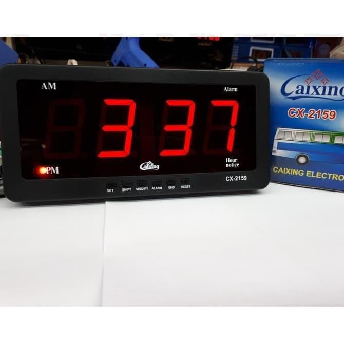 Promo JAM CLOCK DIGITAL FOR MEJA DINDING MOBIL BUS TRUK INPUT 220V & 12V Diskon