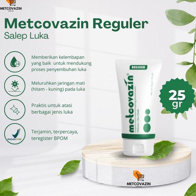New- Salep Luka Metcovazin Reguler 25 Gr Mengandung Zinc Oxide Dan Chitosan