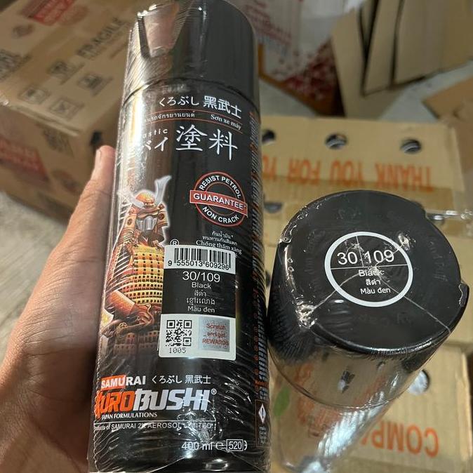 Wutwut- Samurai Paint Pylox Pilox Black Hitam Kilap 109