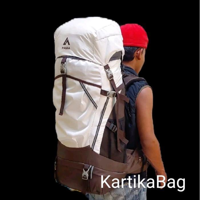 Tas Keril/Tas Gunung 55+5L Sudah Pake Cover Bag Tas Hiking 55+5L Sudah Pake Besi Frame Tas Ransel 55