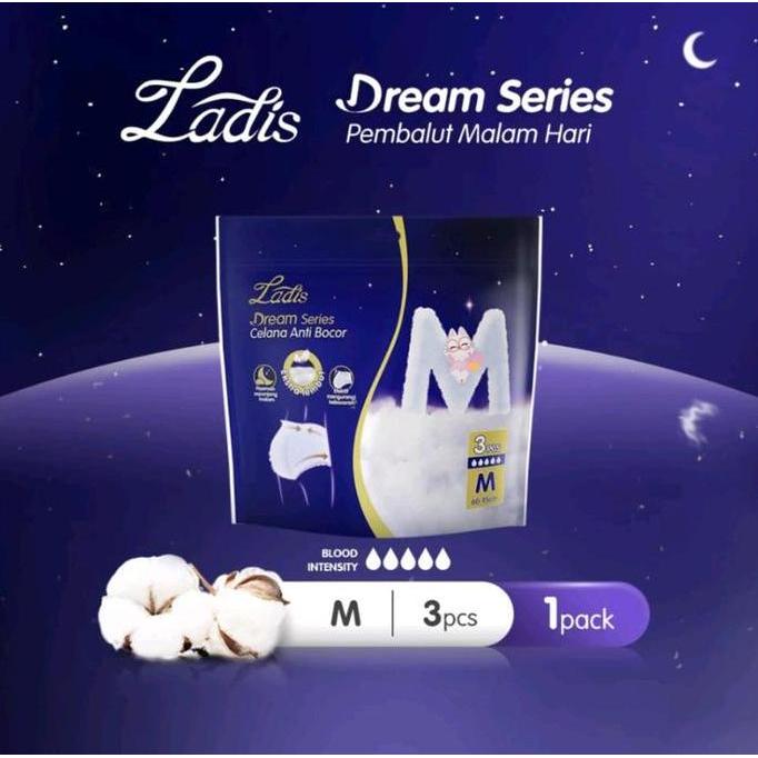Wonfull- [3Bal] Ladis Dream Series Pembalut Wanita Menstruasi Celana