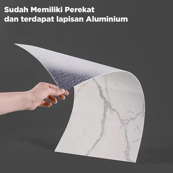 Promo HOPTECH Paket 5 PCS Stiker Dinding Vinyl Marble Granit 30x60 cm Anti Air Waterproof Sticker De
