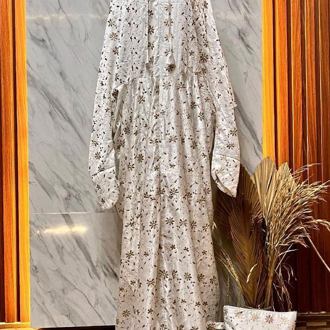 MUKENA TERUSAN BORDIR RENDA MEWAH  SUTRA PARIS PREMIUM