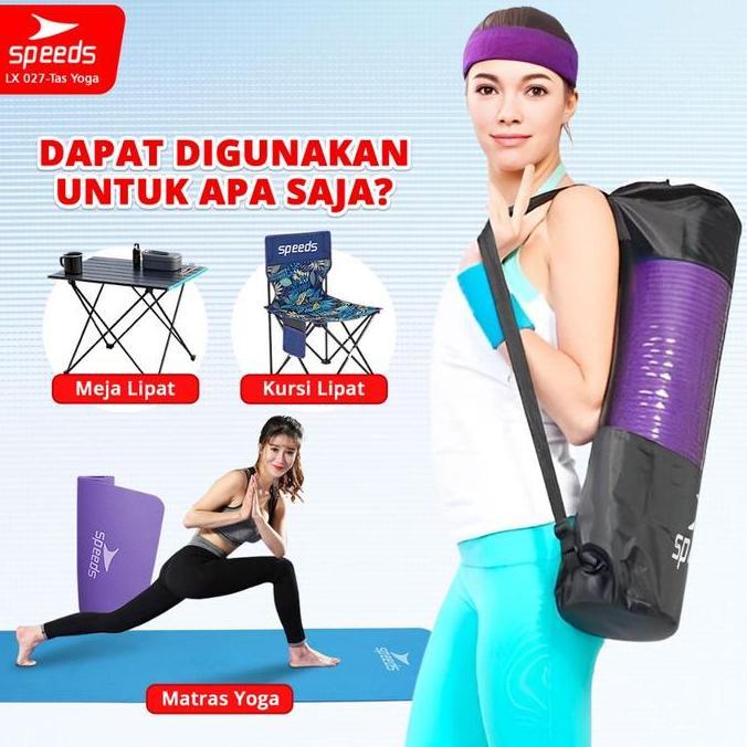 Speeds Tas Matras Yoga Water Resistance Anti Air Tas Yoga Mat Jaring Uniseks 027-TAS-YOGA