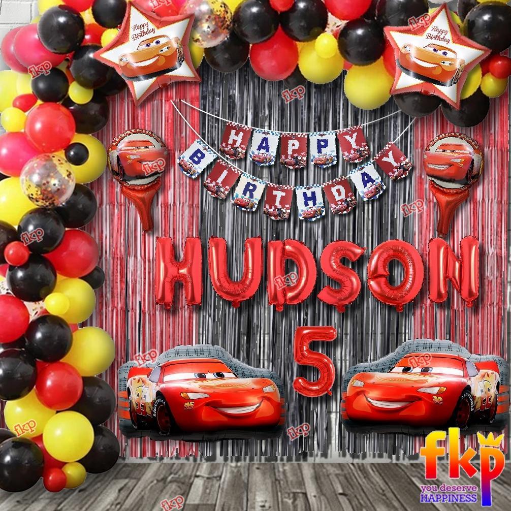 Fun Kids Party Set Dekorasi Tema Cars / Dekorasi Ulang tahun Tema Cars / Dekorasi Ultah Mcqueen / De
