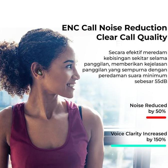 Azrilbagusshop - Tozo T6S Tws Bluetooth Ipx8 Waterproof Wireless Charging