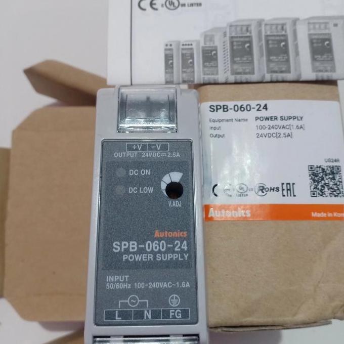 HARGA DISC - AUTONICS SPB-060-24 power supply din rail 24vdc output 60 watt