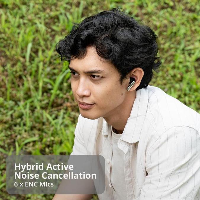 Azrilbagusshop - Eggel Quiet 3 Hybrid Anc Enc Tws Bluetooth Earphone