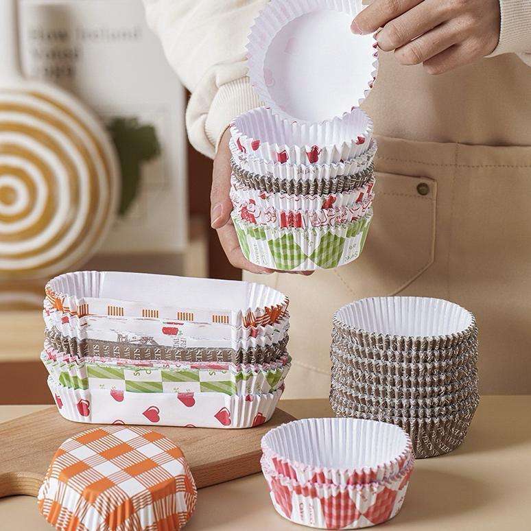 MDLBake paper cup roti 200PCS OVAL BULAT paper cup case roti kertas roti