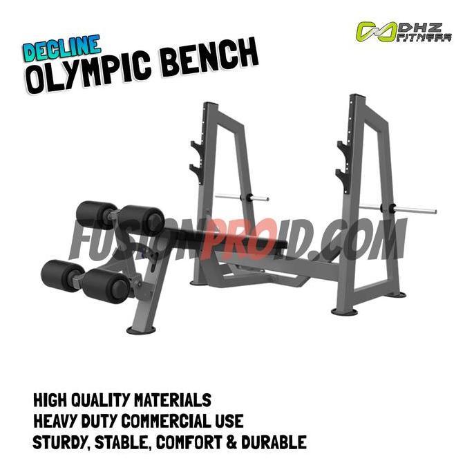DHZ Olympic Bench Decline Commercial U3041 E3041 Bangku Gym Komersial