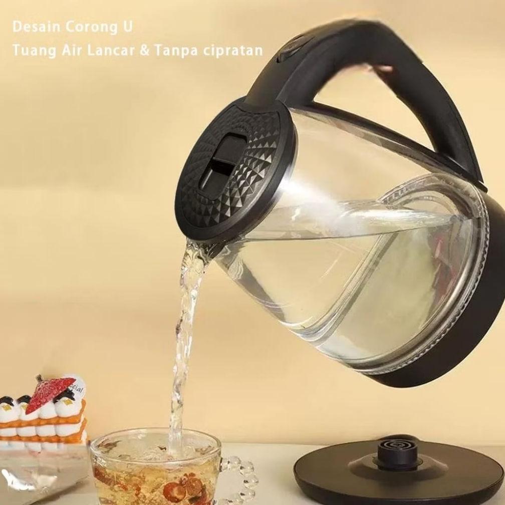Sale Teko Listrik Kaca SQ-604 2 Liter 500 W Stainless Steel Pemanas Air Electric Termos Pemanas Air 