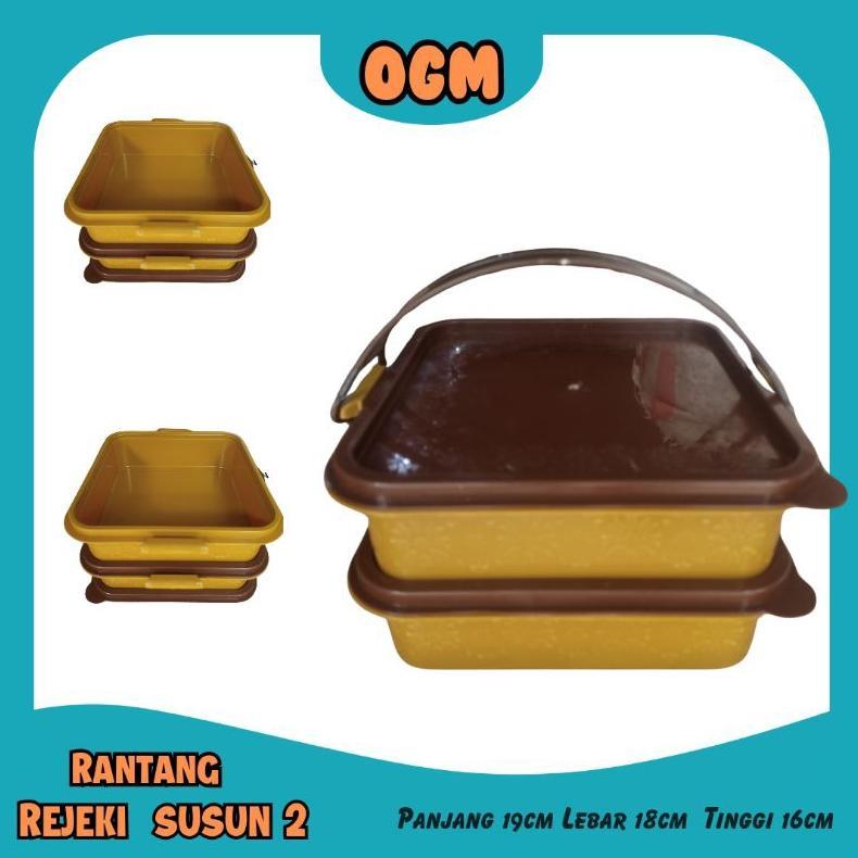 Sale Rantang Susun 2 Kotak Rejeki / Rantang Susun 2 Murah / Rantang Hajatan  Susun 2