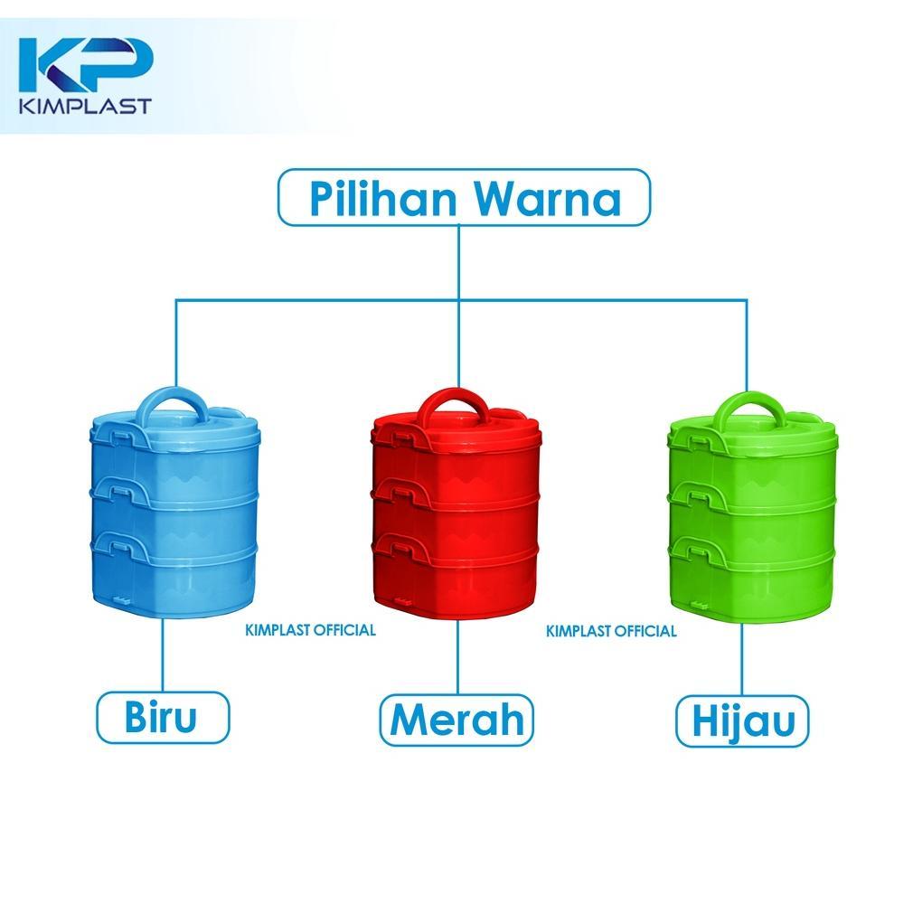 Discount KIMPLAST RANTANG VALENCIA Susun 3/ Rantang susun 3 plastik / Rantang susun 3 / rantang susu