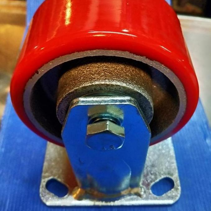 Roda Troli 6 inch - 8 inch RHJ-TW.iron caster untuk beban berat bahan PU.