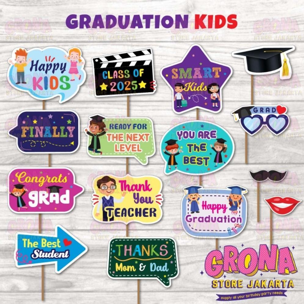 ACCPhotoboothGraduation Kids /AksesorisFotoWisuda / PhotoProps Graduation Kids