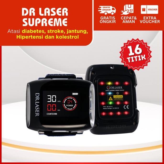 Dr Laser Supreme Terapi Kesehatan Jam Tangan Praktis Multispot