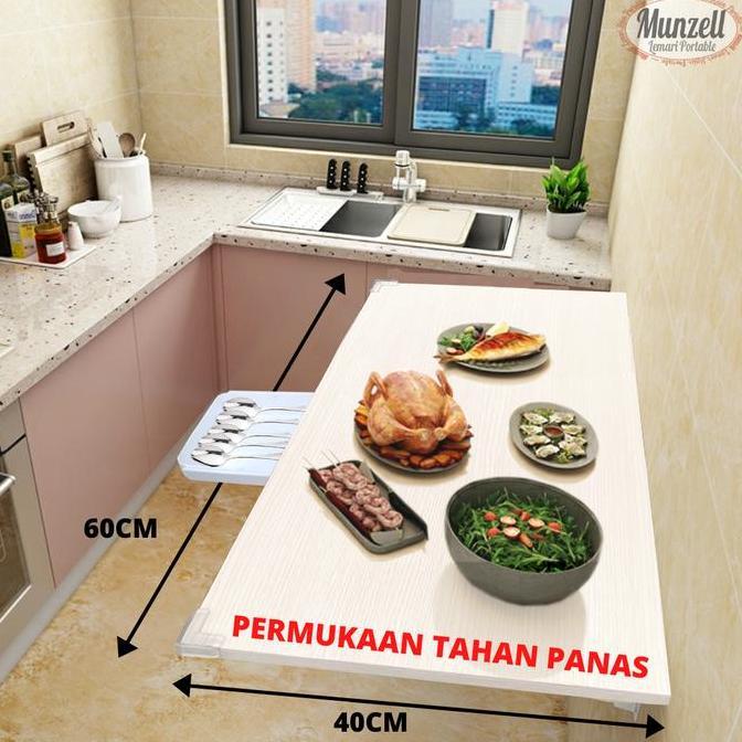 Meja Lipat Dinding Gantung / Meja Gantung / Meja Komputer Meja Laptop