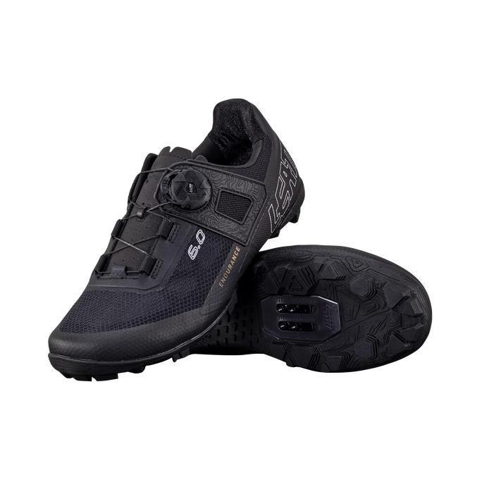 ORIGINAL SHOES / SEPATU LEATT MTB 6.0 CLIP ENDURANCE PRO - BLACK READY STOCK