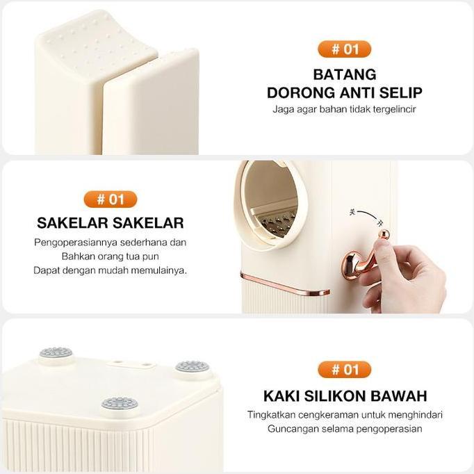 NEW PEMOTONG SAYURAN LISTRIK/PEMOTONG SAYURAN MULTI-FUNGSI/MESIN PENGHANCUR/PENGIRIS ROL DAPUR RUMAH