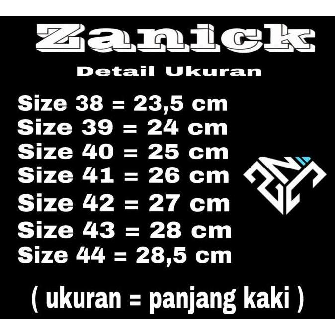 Sepatu Futsal Zanick Original Classic Putih Biru - Sol Bercak