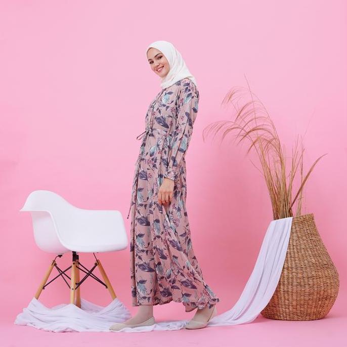 Musamma - Resya Dress - Premium Crepe - Gamis Motif
