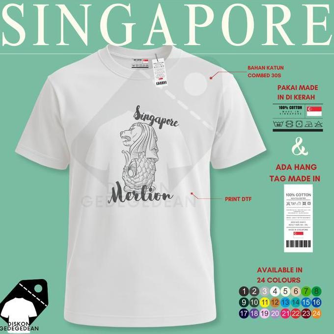 Kaos Oleh Oleh Singapore Singapura  Baju Oleh-oleh Singapore Type 6