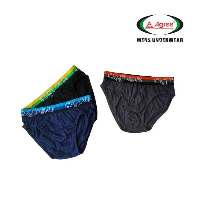 Promo LABELING-ISI 3 Pcs CD PRIA AGREE 2326 CELANA DALAM PRIA M-XXL Diskon