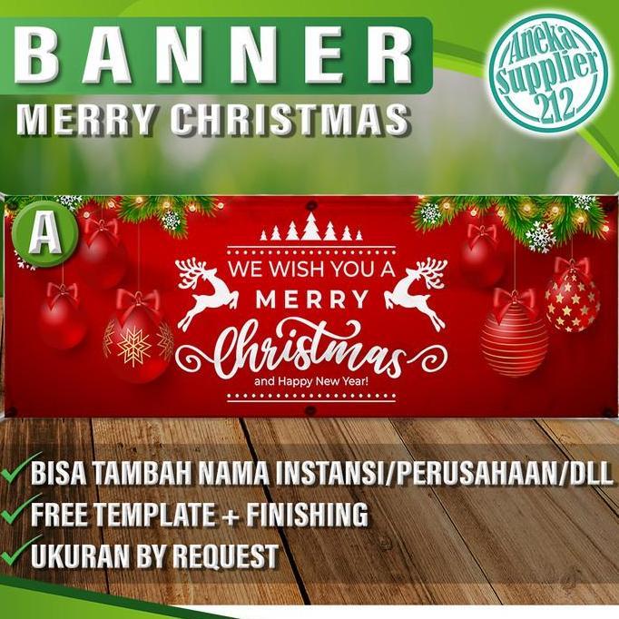 Cetak Spanduk Banner Natal dan Tahun Baru