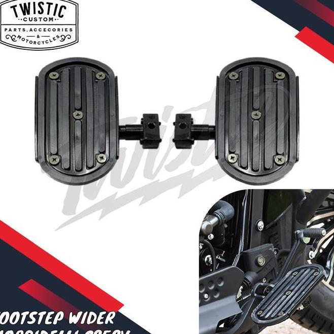 Footstep Foot Peg Pijakan Kaki Wider Lebar Motor Morbidelli C252V C252 C 252 V Bobber