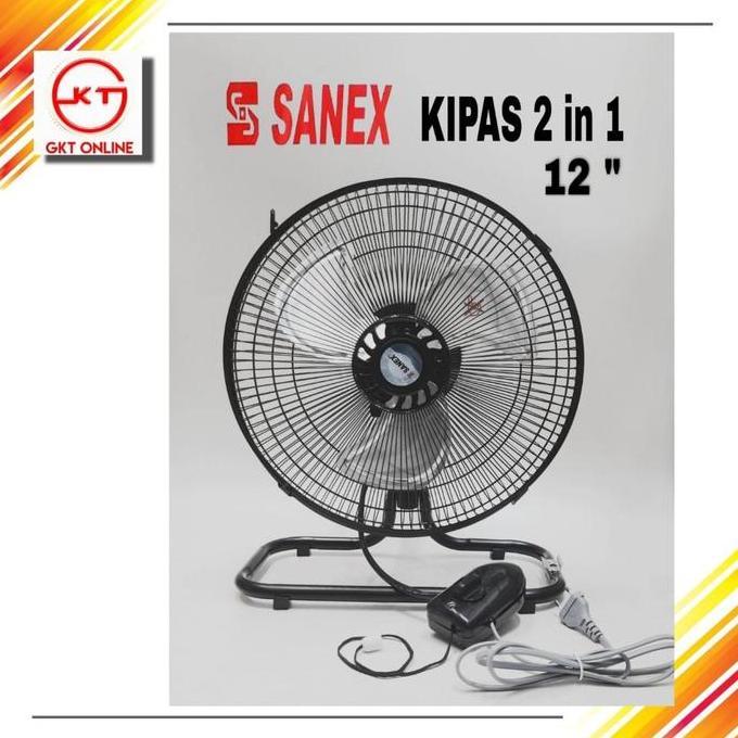 Kipas Angin Tornado 2 In 1 Sanex / Kipas Meja Kipas Dinding 12 Inch FORSALE