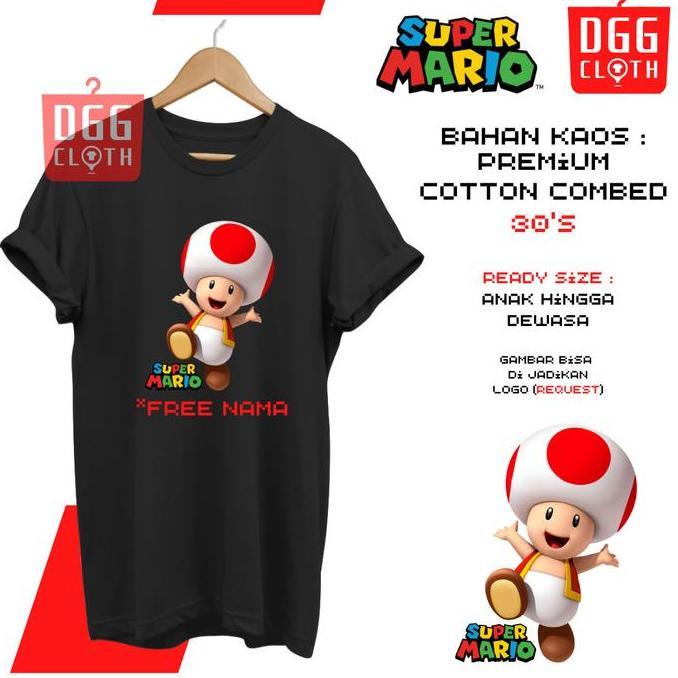 KAOS MARIO BROSS CARTOON ,BAJU MARIO BROSS LUCU TYPE 44