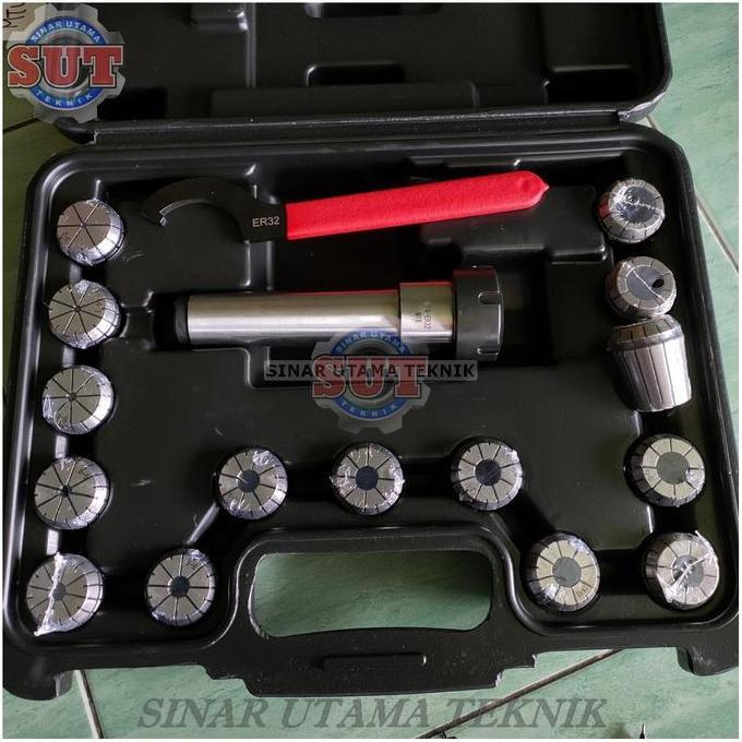 TERBARU - Collet set MT4 ER 32-15pcs Spring Collet Milling Chuck Set MT4 collet set MT ER32
