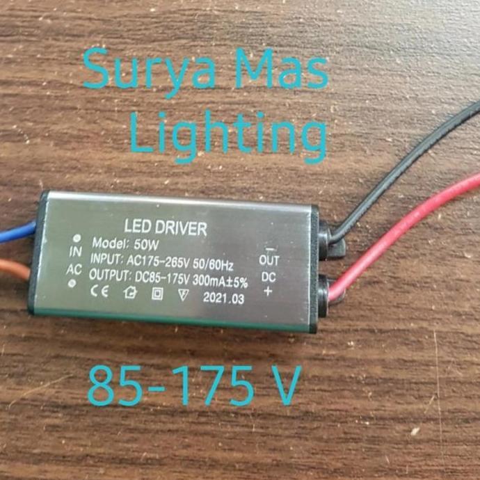 Trafo Adaptor Driver Led 50 watt 50 w 50w