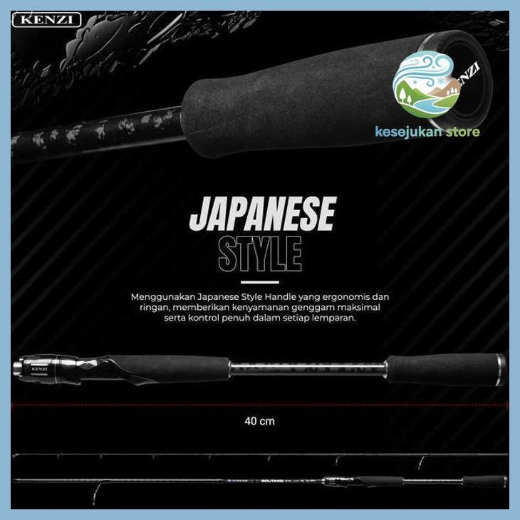 (PANCING) JORAN KENZI SOLITAIRE 702 SPINNING 210CM CASTING ROD X-WRAP SOLID CARBON FUJI GUIDES 4-12L