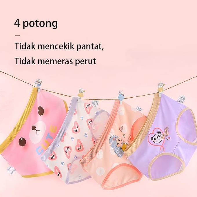 Celana Dalam Anak Perempuan 2-13 Tahun/Celana Dalam Anak Cewek Lusinan/CD Anak Perempuan #5451