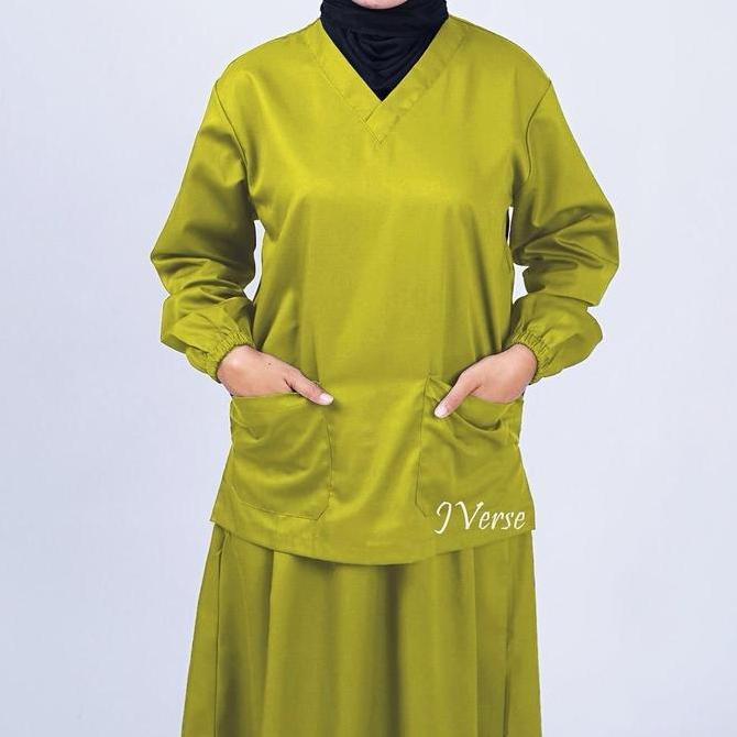 Baju Oka Rok Lengan Panjang Seragam Oka Perawat