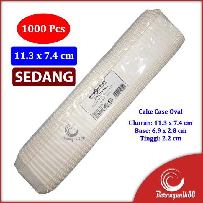 Kertas Bolu Kukus Oval 113mm 1000 Lembar Risole Alas Risol Cake Case Promo