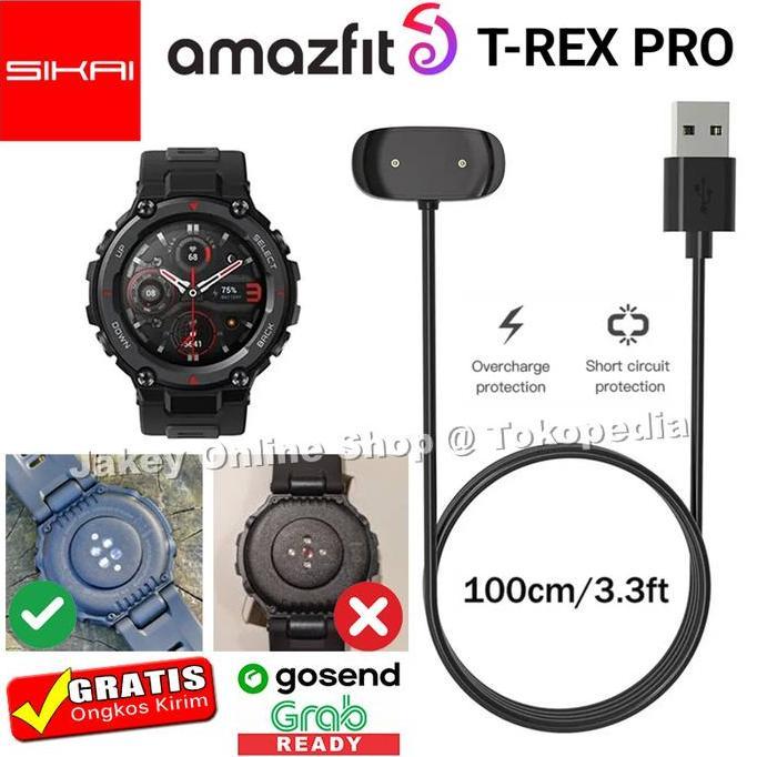 Dock Charger USB Cable For Amazfit T-Rex PRO TREX PRO Kabel Cas Magnetic