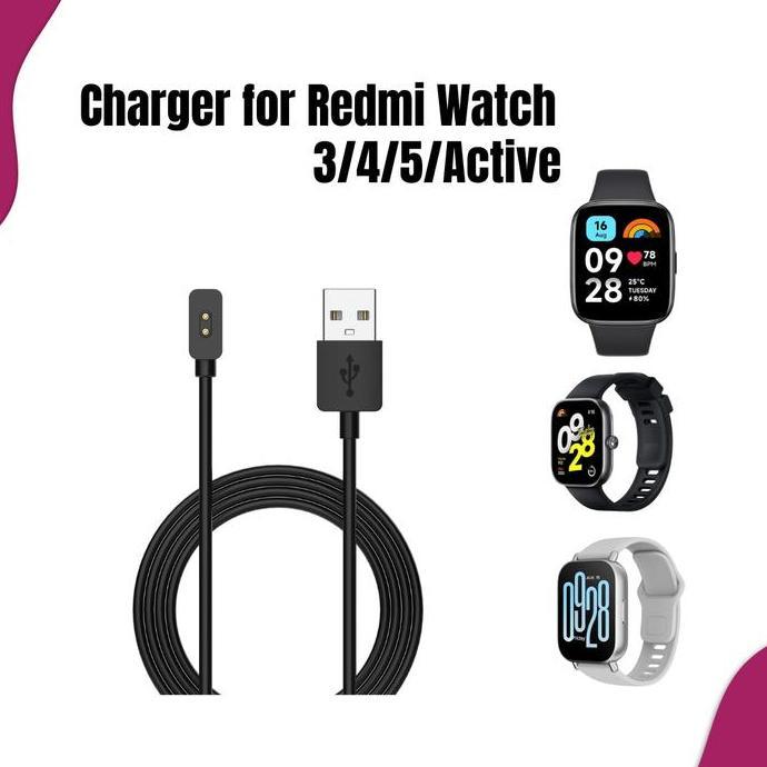 Charger for Redmi watch 3 Active | 3 lite | Watch 4 | Watch 5 | Watch 5 lite | Watch 5 Active
