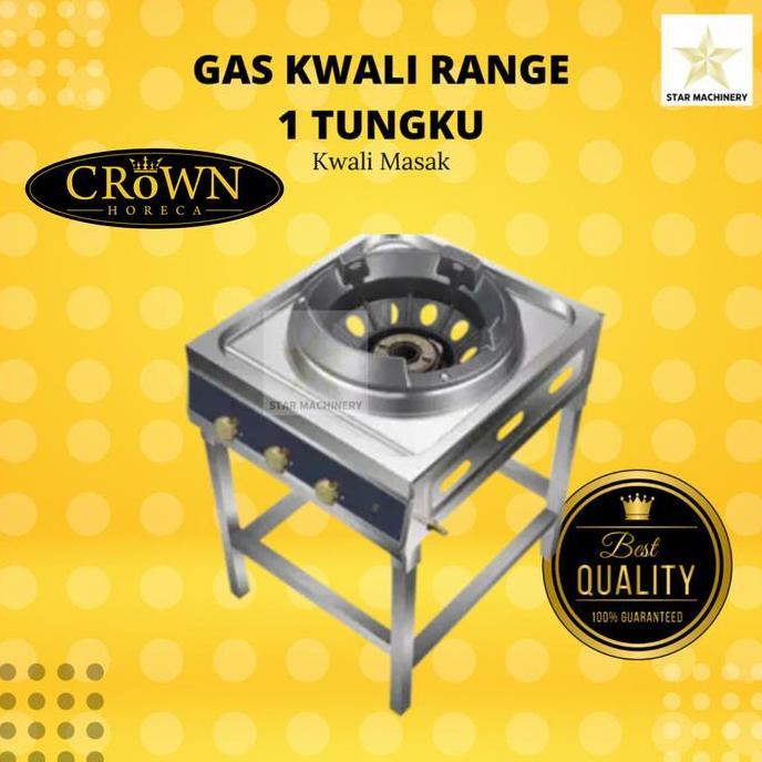 Gas Kwali Range 1 Tungku (High Preassure) KS-01 Crown Horeca - Kompor Masak Promo