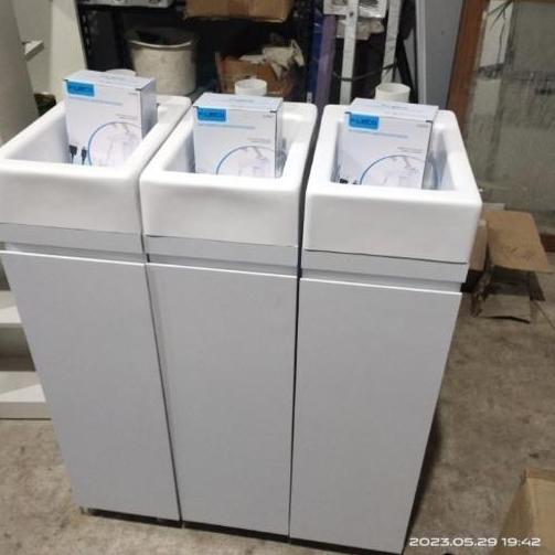 Wastafel minimalis / wastafel portable / wastafel keran sensor.